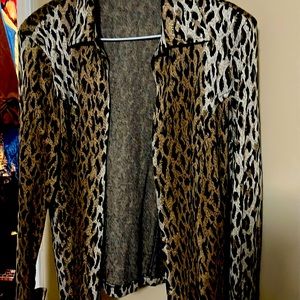 Animal print sweater